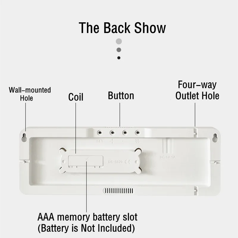 Large LED Wall Timer Clock 5