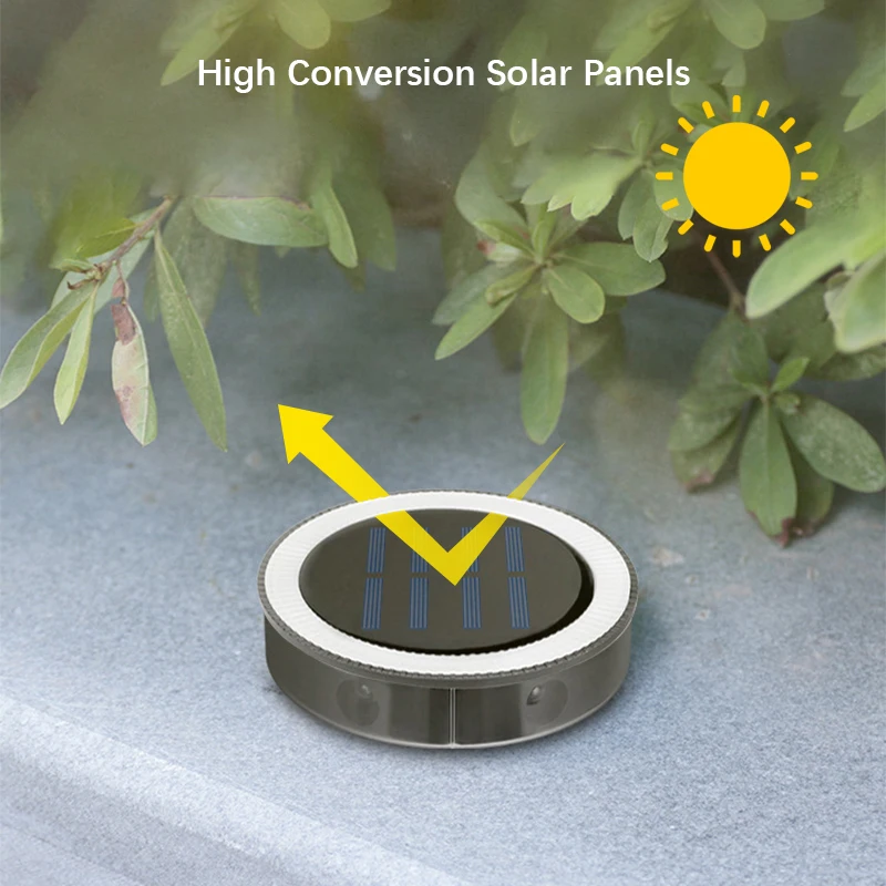 6LED Solar Night Light, IP65 Waterproof Outdoors Lawn Lights, 360° Wall Lamp for Garden, Yard, Lawn, Balcony Home Decor(4Pack )