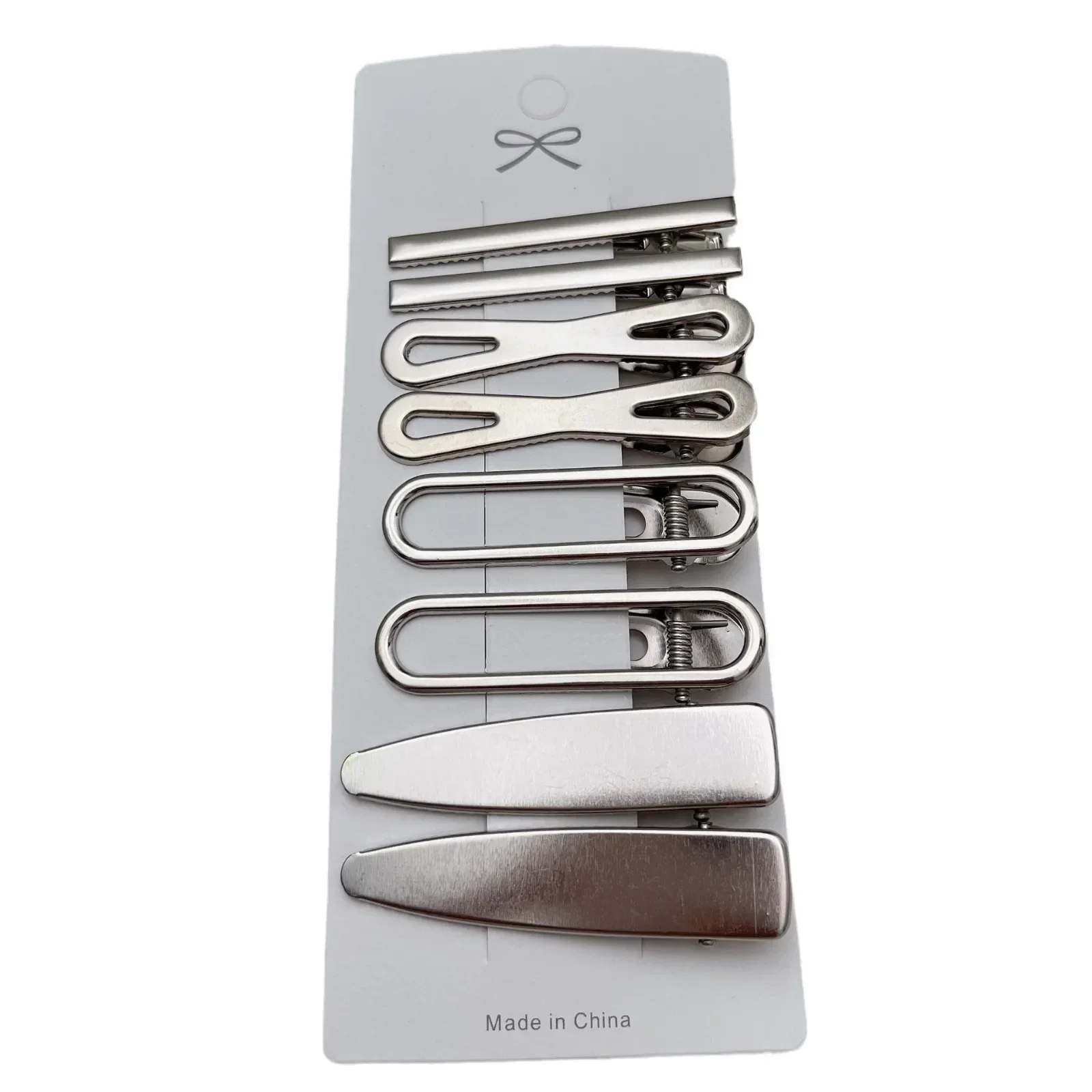 Pinces à cheveux en métal argenté pour femmes et filles, épingle à cheveux en bec de canard Y2K, frange de personnalité, couvre-chef latéral, Barrettes, accessoires de coiffure