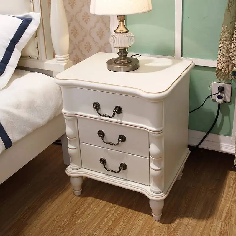 

Wooden Large French Cream Nightstands Design European Unique Nightstands Living Room Modern Mesilla De Noche Home Furniture