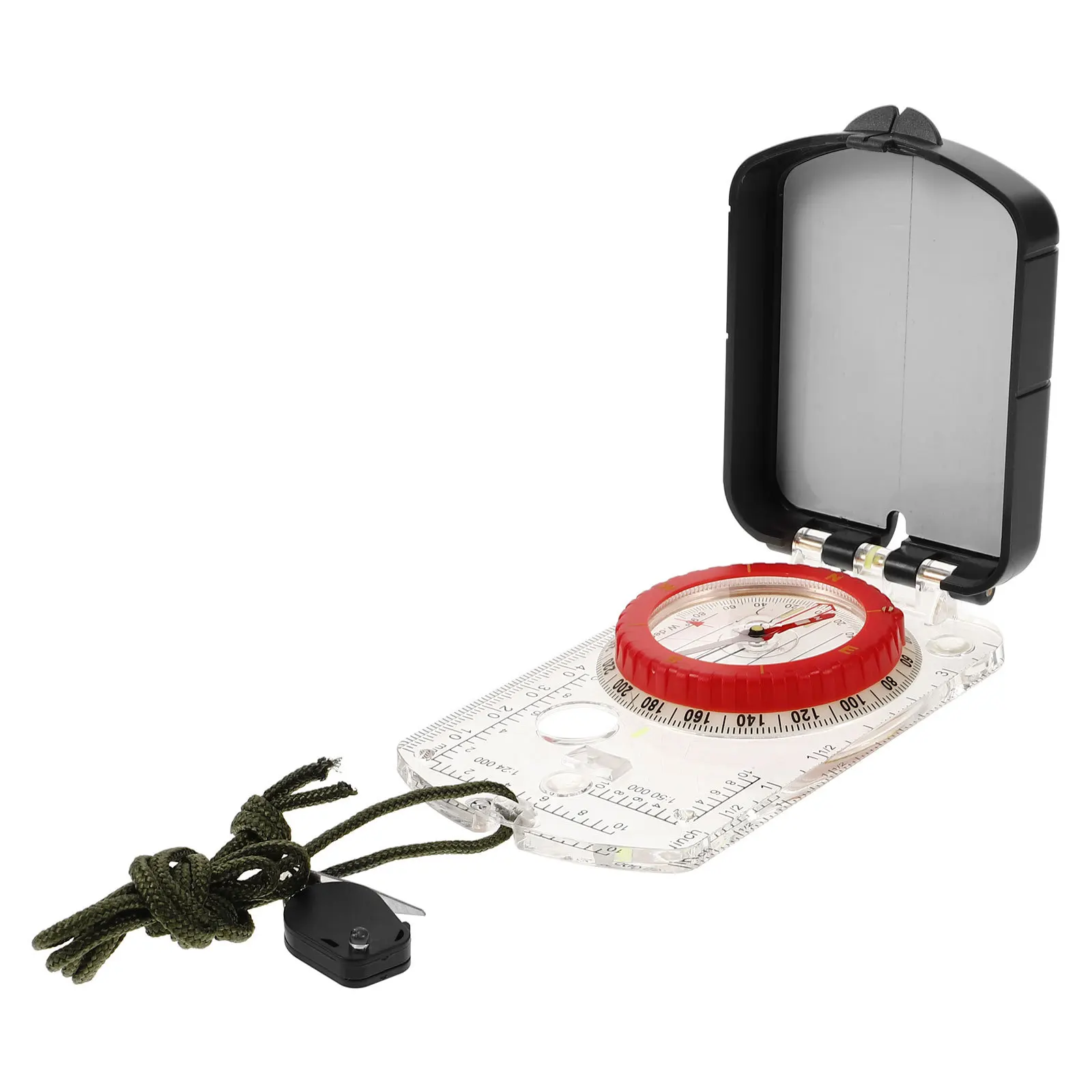 

ABS Survival Compass Portable Multifunction Hiking Camping Navigation Tool High Precision Outdoor Map Compass Hiking Supply