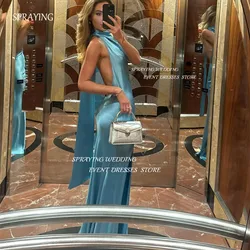 SPRAYING Exquisite High Neck Evening Dress Floor-Length Long Activity Dresses Formal Party Dress 2024 Nightwear Club dresses