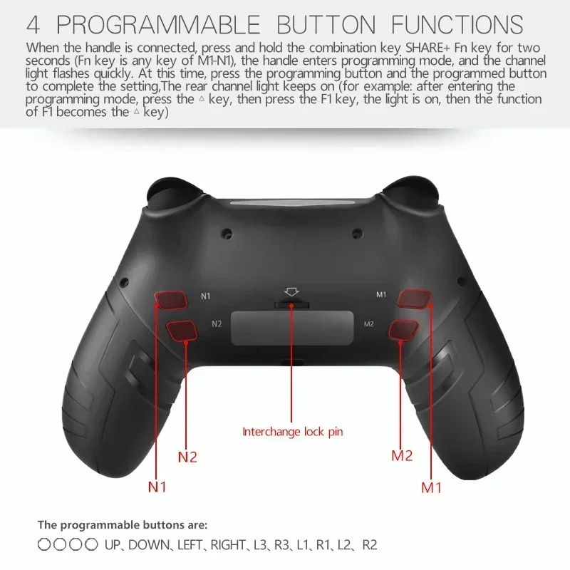 Mando inalámbrico para PS4, PS3, PS, Playstation 4, 3, PC, Bluetooth, móvil, Android, TV, Gamepad para juegos