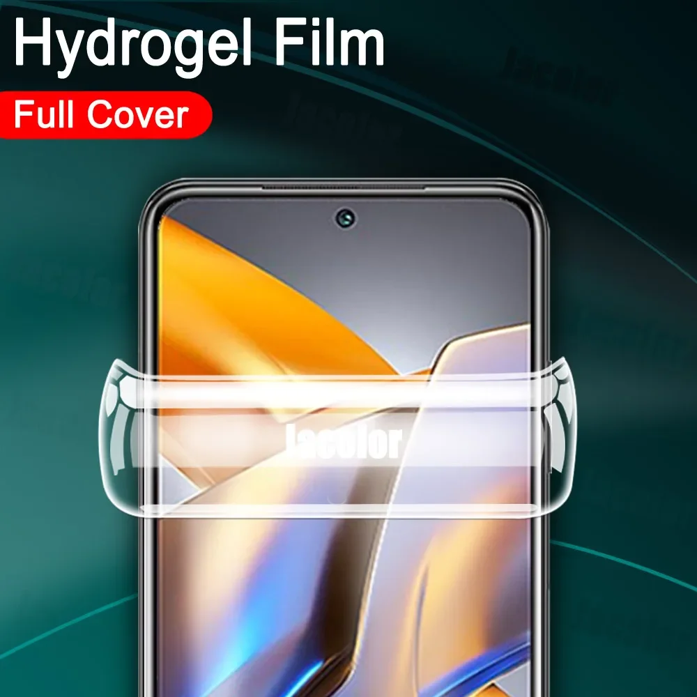 4PCS Protezione Gel Dello Schermo Per Xiaomi Poco M5s M4 M3 Pro 5G X4 GT X3 NFC/4G Pellicola Idrogel di Sicurezza Samsun Morbido Non di Vetro M 5S X 3