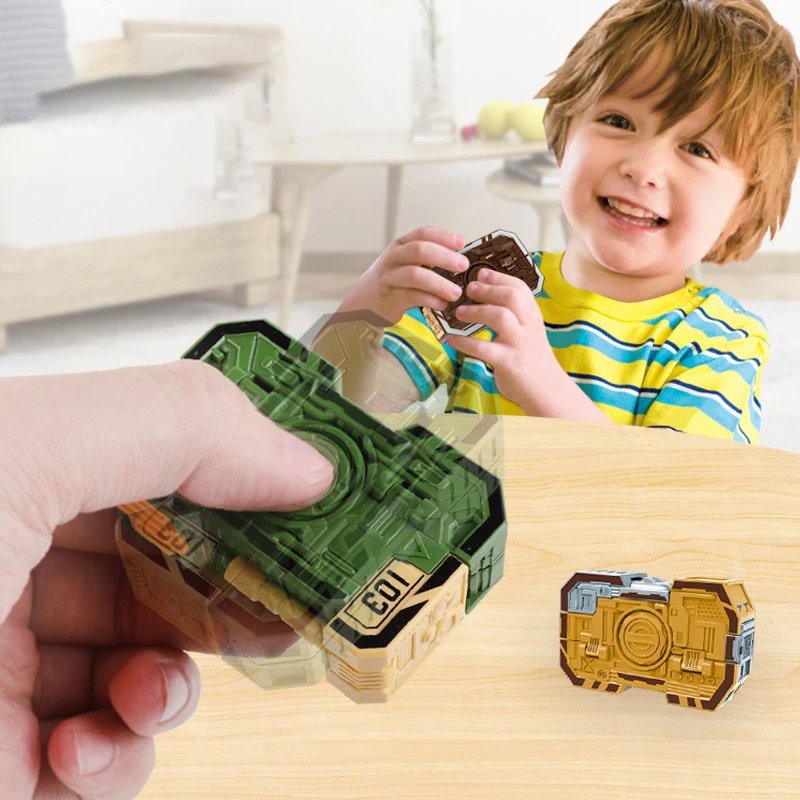 Tanque de coche deformado Fidget Spinner juguetes Fidget Spinner de mano juguetes de ventilación alivio del estrés para adultos Fidget sensorial Gyro regalo