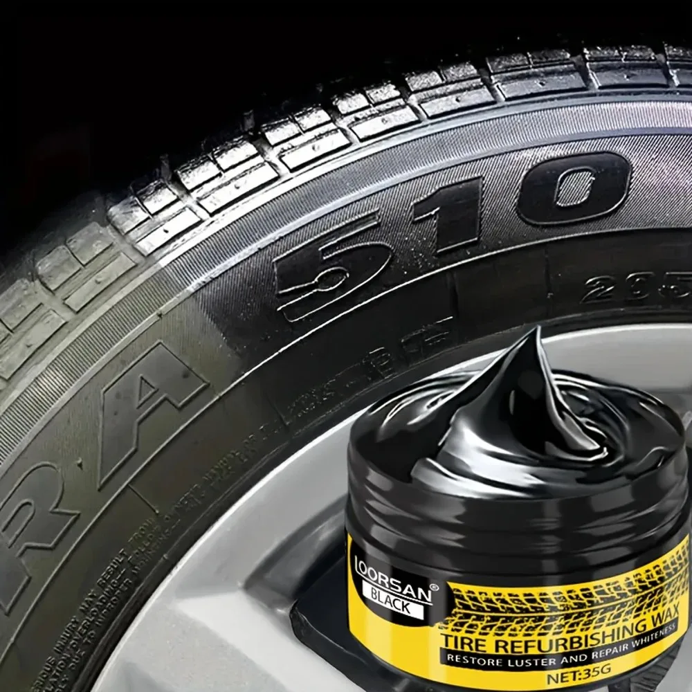Um kit de escurecimento e brilhante para pneus, um creme de renovação de plástico multifuncional adequado para pneus e interiores, facilmente addr