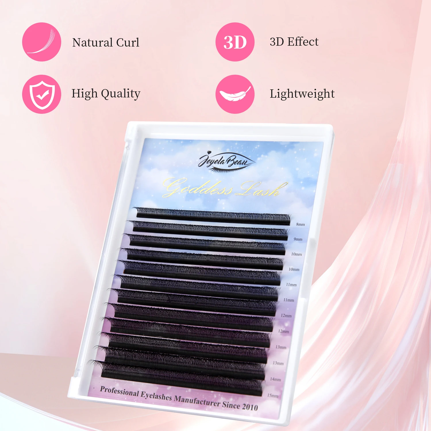 Goddess 3D 4D 5D 6D Premade Fans Eyelash Extensions W Shape Bloom Soft and Natural Individual Lash Extension Supplies