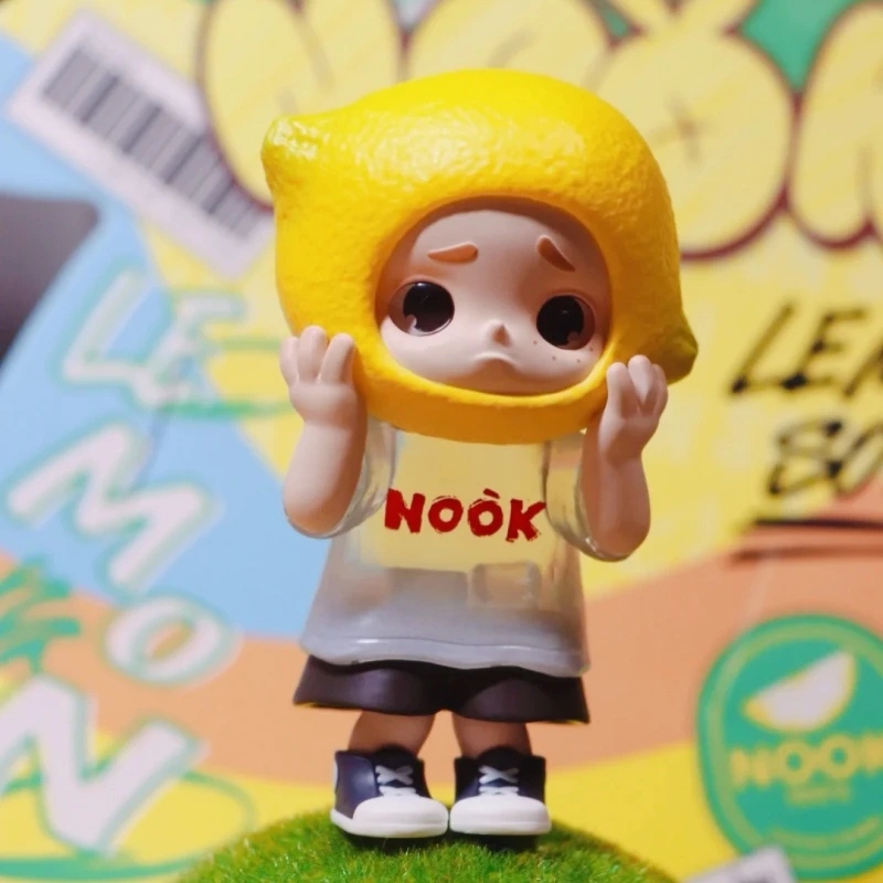 

2025 Hot 52toys Nook Action Figures Lemon Soda Series Model Cute Collectible Collection Dolls Surprise Gifts Girl Birthday Toys