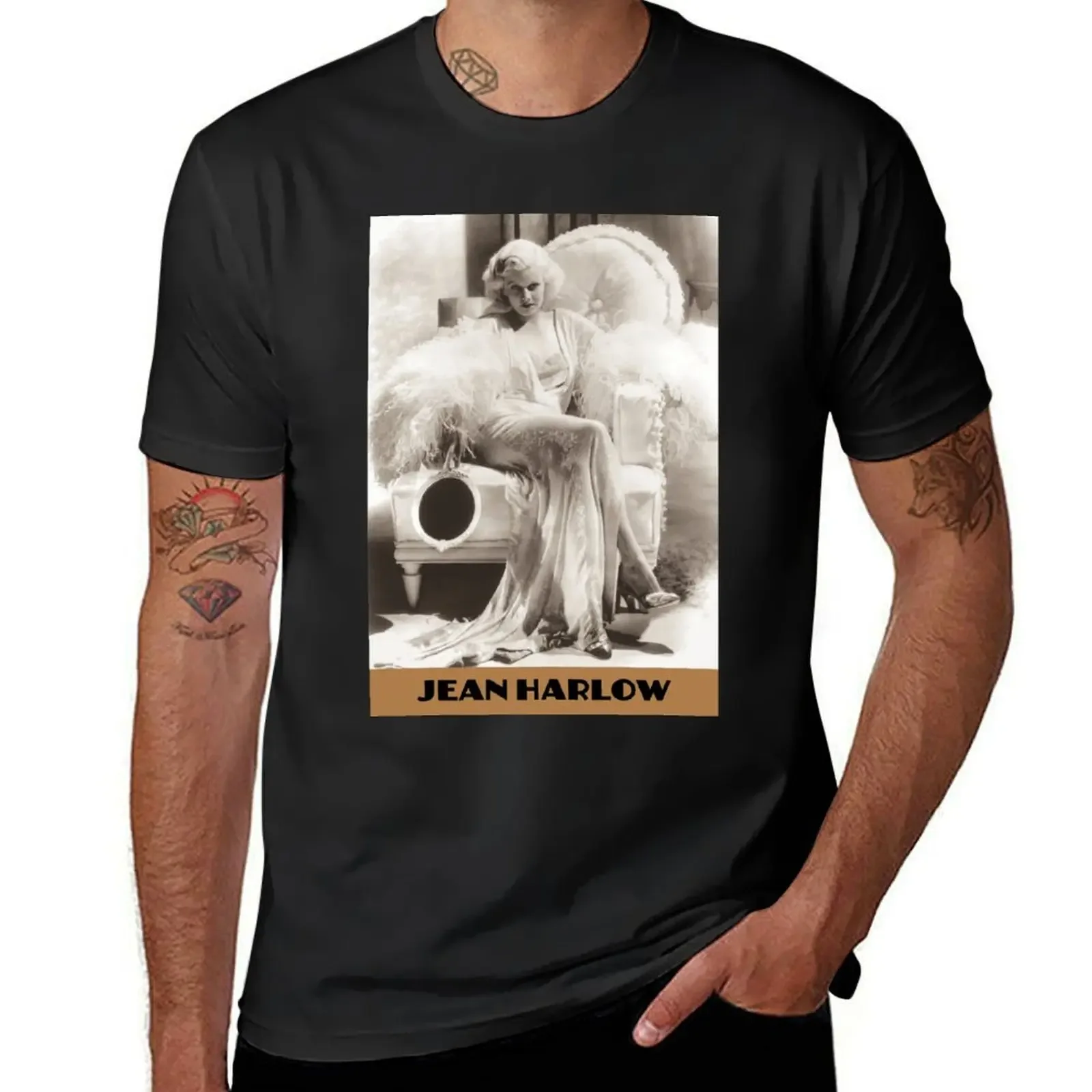 

Jean Harlow T-Shirt Funny t-shirts summer top tops hippie clothes workout shirts for men