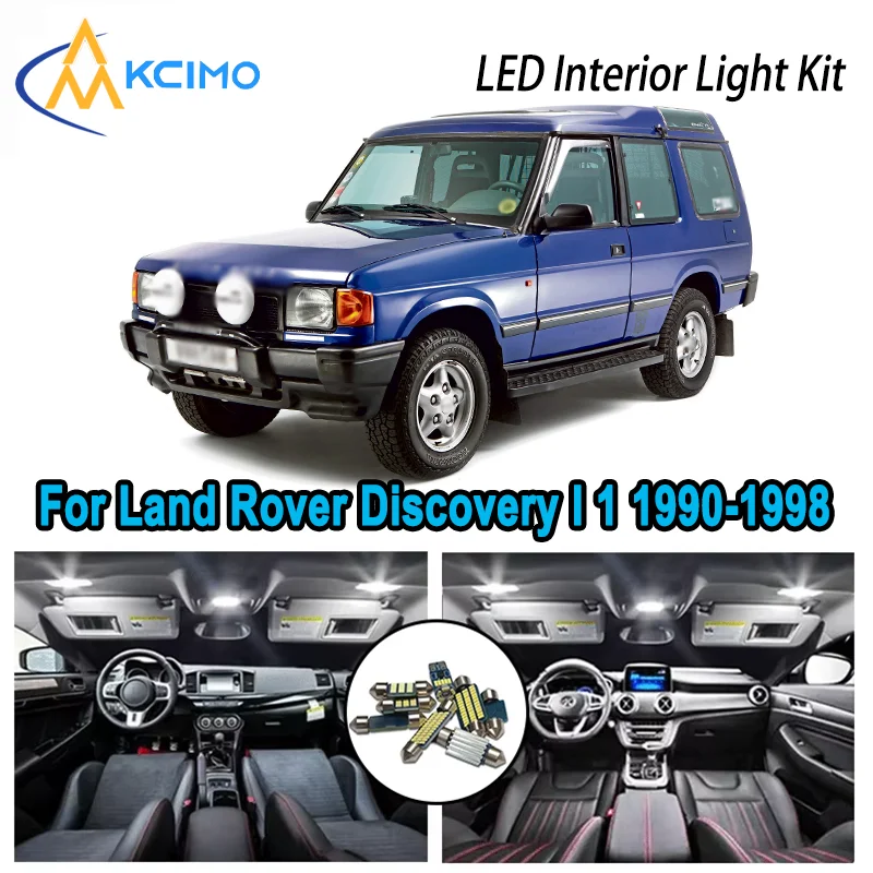 

Premium Bright LED Interior Light Kit for Land Rover Discovery I 1 1990-1998 1991 Dome Map Trunk Car Lamps with Canbus No Error