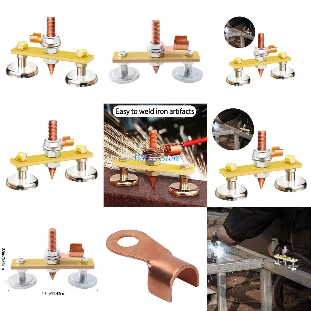 

37je Ground Grup Tool Tool Double Head Electric Welding Holder Loper Locker