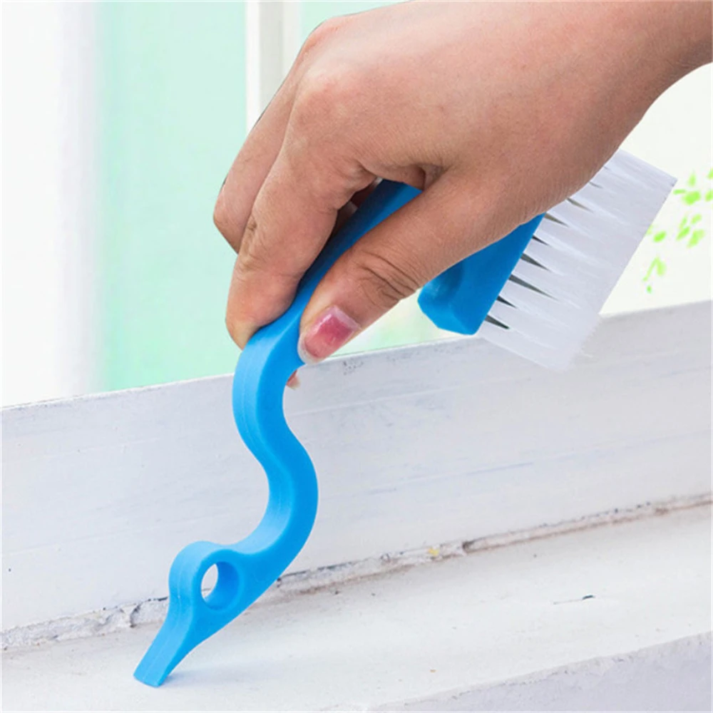 Hand Held Strong Cleaning Power Easy Decontamination Green Brush Gap Brush Comfortable Handle Removable Multipurpose Blue