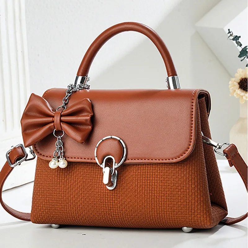 

Women's Handbag - Retro Textured Design Shoulder Messenger Bags for Womens Outdoor Travel Small Square Bag Bolsa Feminina