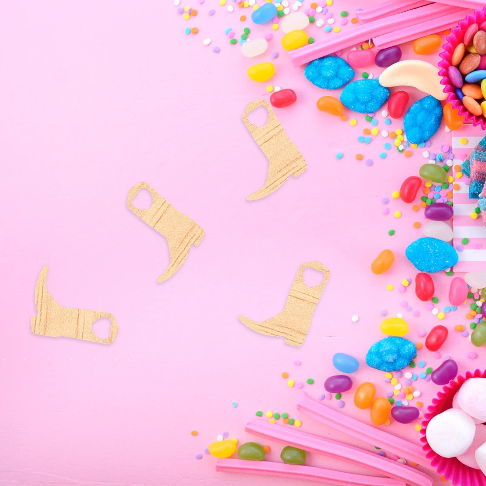 

50pcs Miniature Wooden Boots Decor Craft For Wedding Party Rustic Barn Western Decoration Wood Boot Embellishment