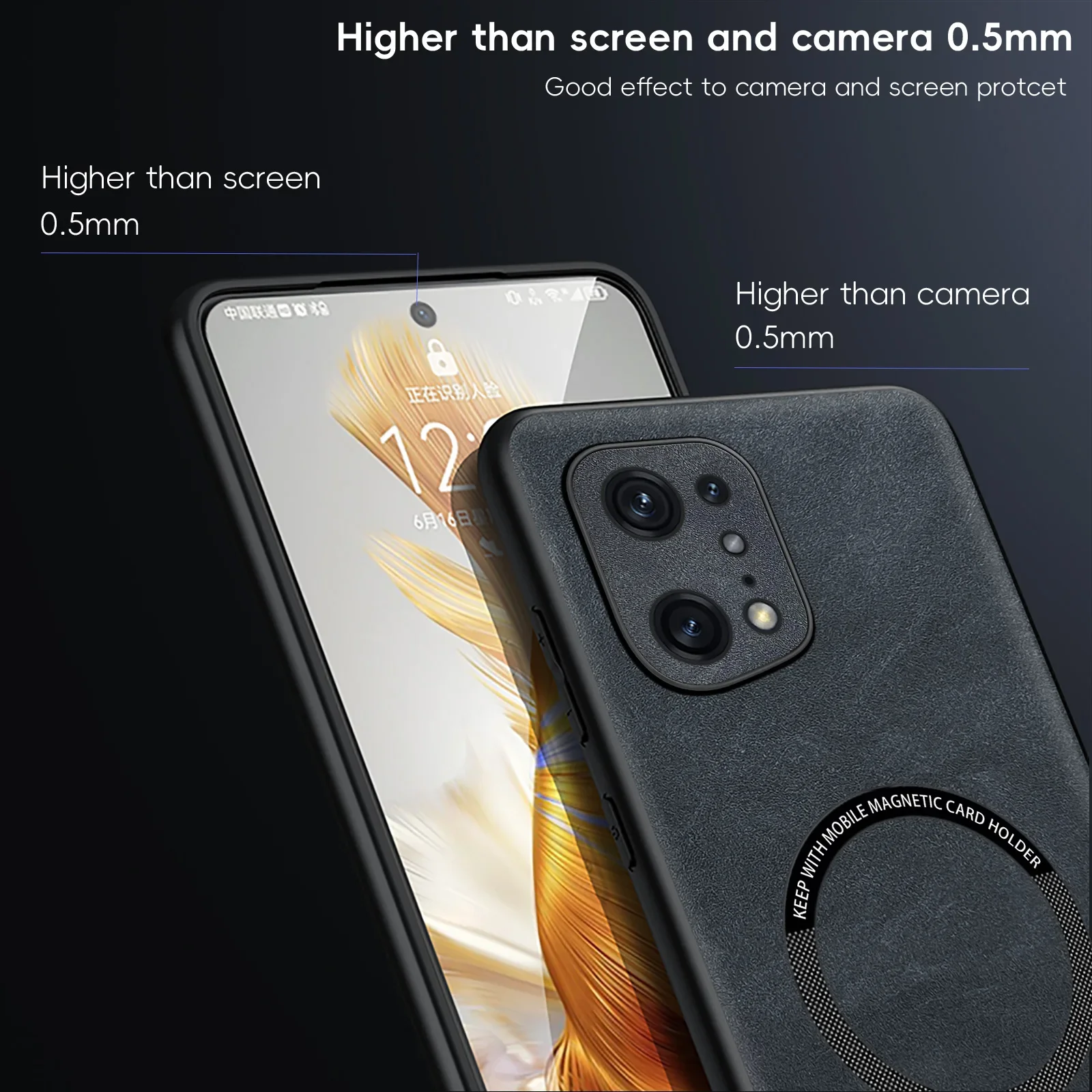 Magnetic Retro Leather Soft Case For OPPO Find X5 Pro X5Pro Wireless Charging Phone Case Cover
