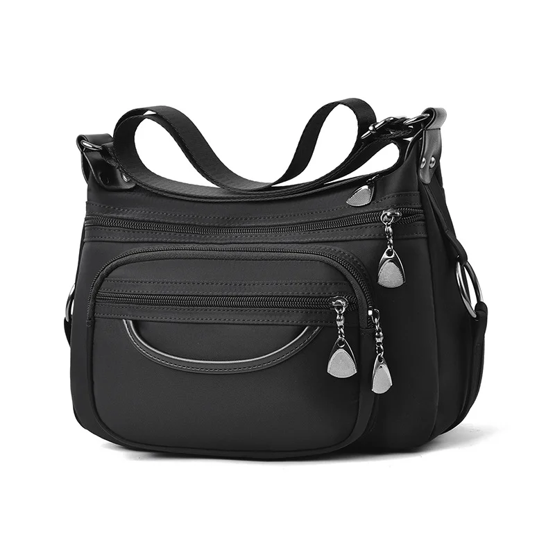 

Multi-layer anti-theft bag for elders, soft leather shoulder bag, new style for middle-aged mothers, casual crossbody bag for mi
