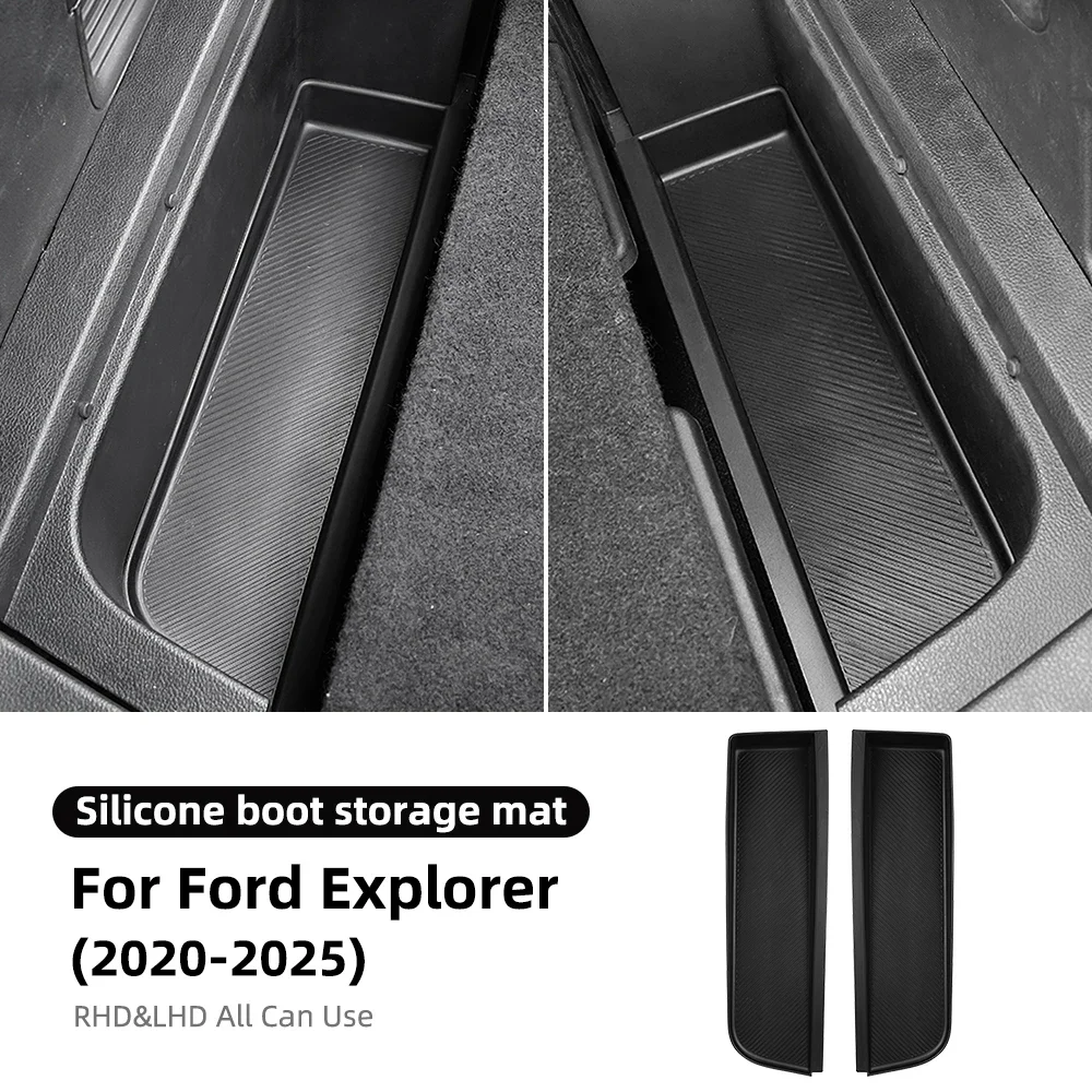 Trunk Silicone Storage Mat For Ford Explorer 2020 2021 2022 2023 2024 2025