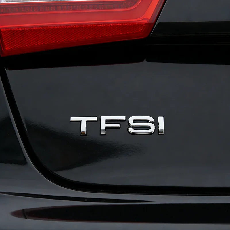 3D Premium TFSI Letters Emblem For A3 A4 A5 A6 A7 A8 Q2 Q3 Q5 Q7 Q8 car Engine Hood Fender trunk Tail Rear Decal Badge Sticker