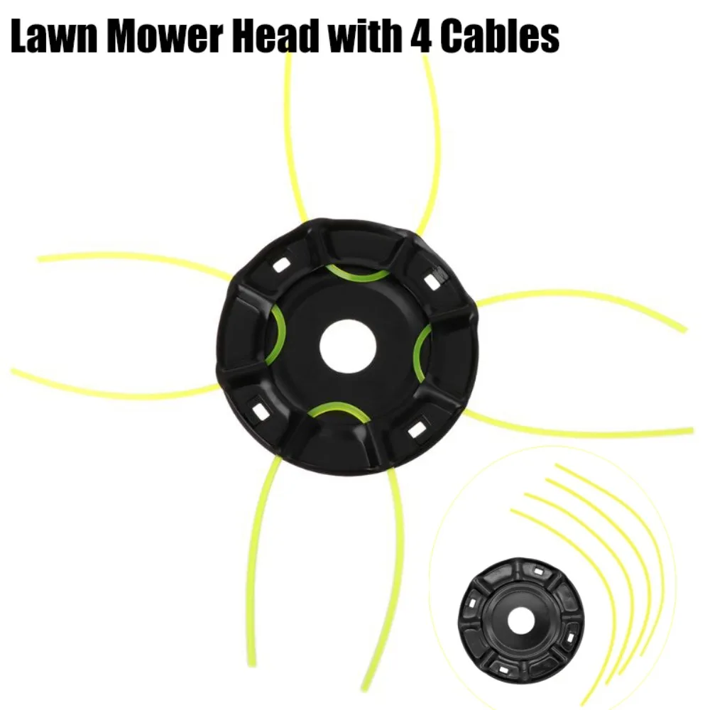Стальная головка для газонокосилки, 4 линии, запасная часть для бензинового/литиевого триммера, для удаления травы