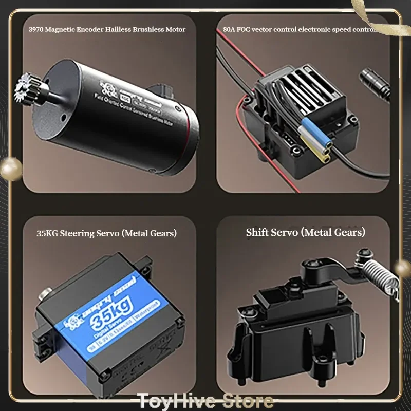 MJX H8h Westward nuevo vehículo de escalada teledirigido 1/8 4WD bloqueo todoterreno diferencial engranaje alto y bajo vehículo todoterreno