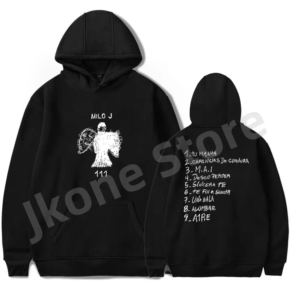 Milo J Hoodies 111 Album Merch Print Women Men Fashion Casual Singer Long Sleeve Sweatshirts