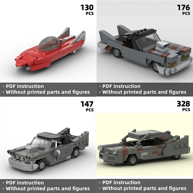 Falowt！ Classic retro sci-fi sports car building blocks - limited-time sale deal Classic convertible,