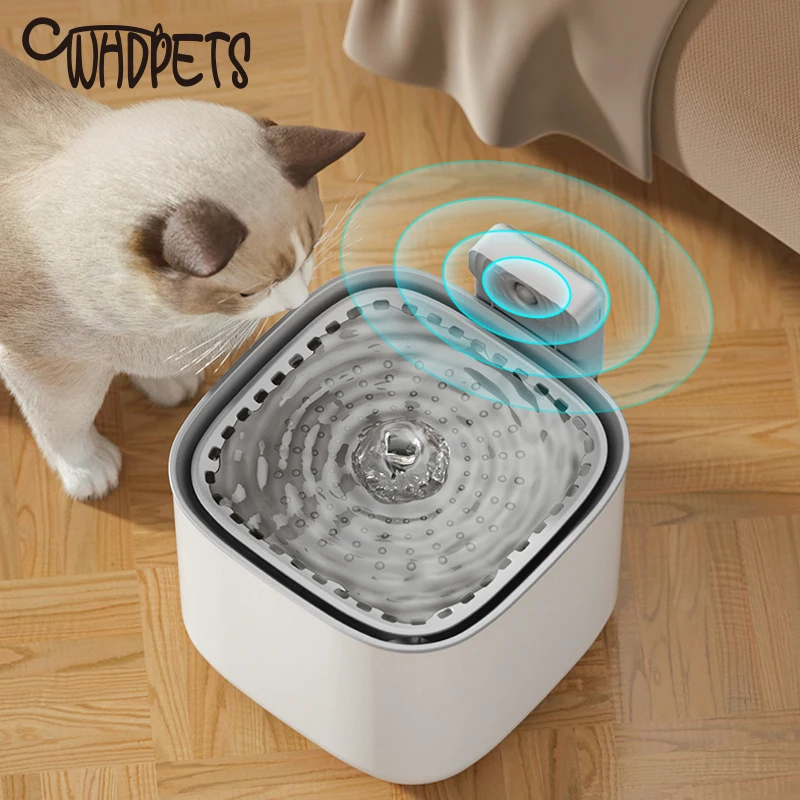 

WHDPETS 3L Automatic Cat Water Fountain Intelligent Pet Cat Water Drinking Dispenser Auto Sensor Drinker for Pet Water Dispenser