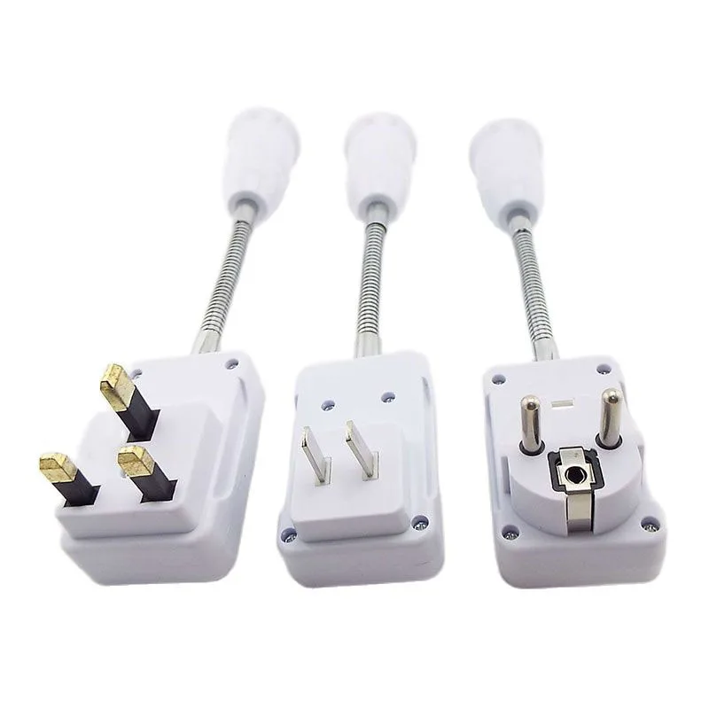 

Flexible Lamp Bulb Adapter Light Bases Holder Converter On/Off Switch Converter E27 Socket 20CM EU/US/UK Plug AC 110-220V K5