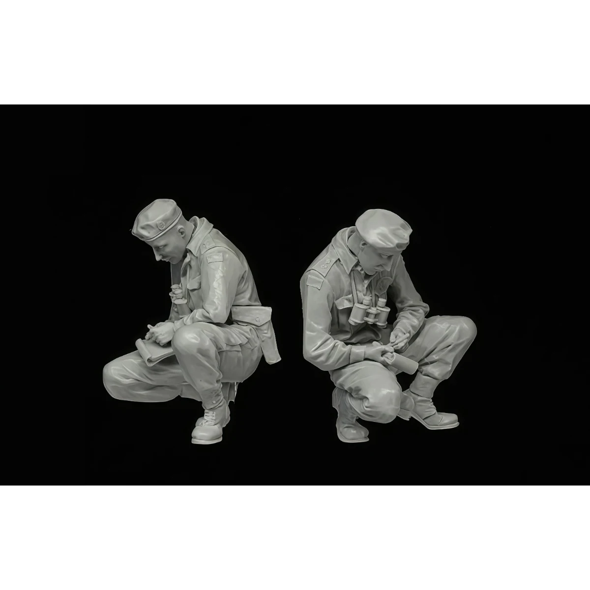 1/35scale resin unpainted model kit, military theme, British officer taking notes in Normandy, unassembled and unpainted GK