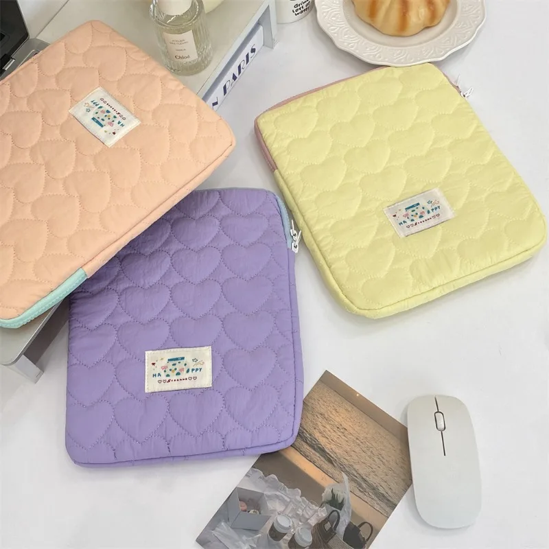 Bolsa macia para forro de ipad, bolsa para tablet de 11 polegadas, bolsa de armazenamento para notebook de 14 a 15 polegadas, pasta para documentos femininos