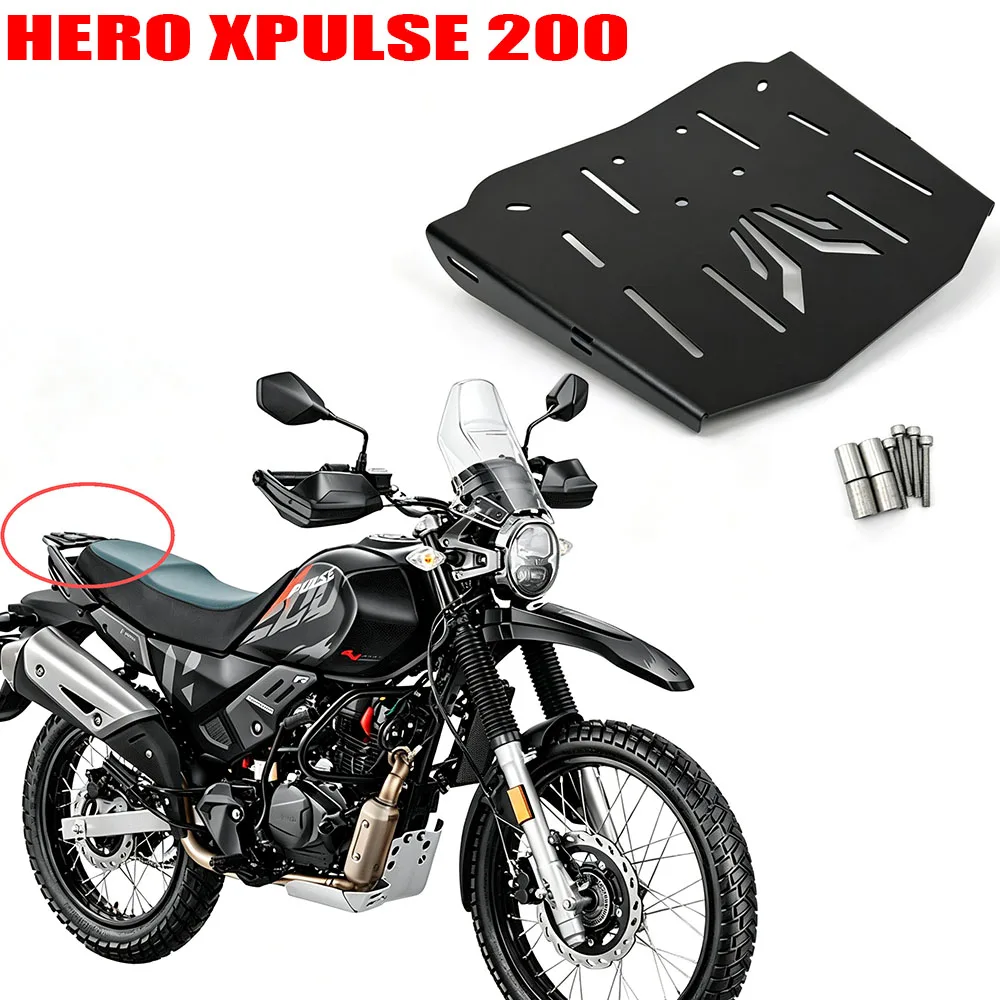 motorcycle-tail-rack-suitable-for-hero-xpulse-200-xpulse200-200xpulse-stainless-steel-plate-rack-luggage-rack-rear-seat