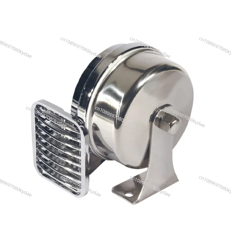 Marine Snail Horn 316 Stainless Steel 12V/24V Waterproof Electric Trumpet for Boats & Yachts