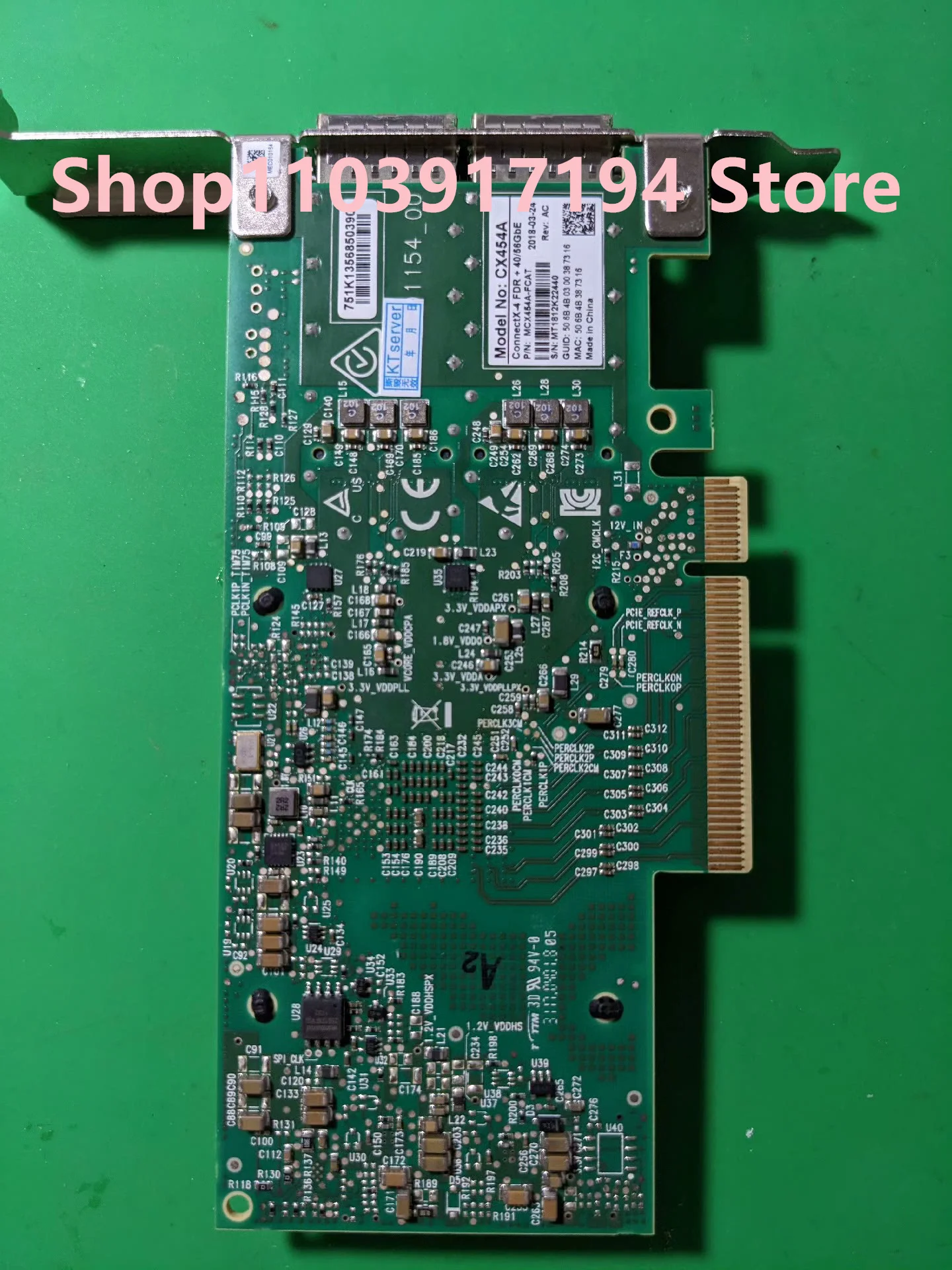 FOR Mellanox  Infiniband RDMA  Network card CX454A 56GbE MCX454A-FACT