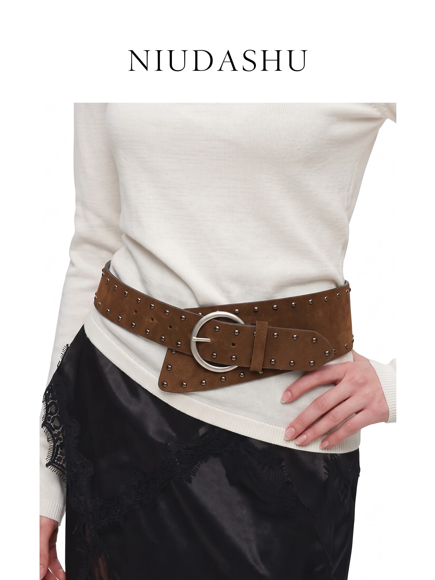 cinturon-ancho-de-ante-con-relieve-de-cabeza-de-clavo-marron-para-mujer-de-moda-y-versatil-con-hebilla-de-aleacion-de-cuero