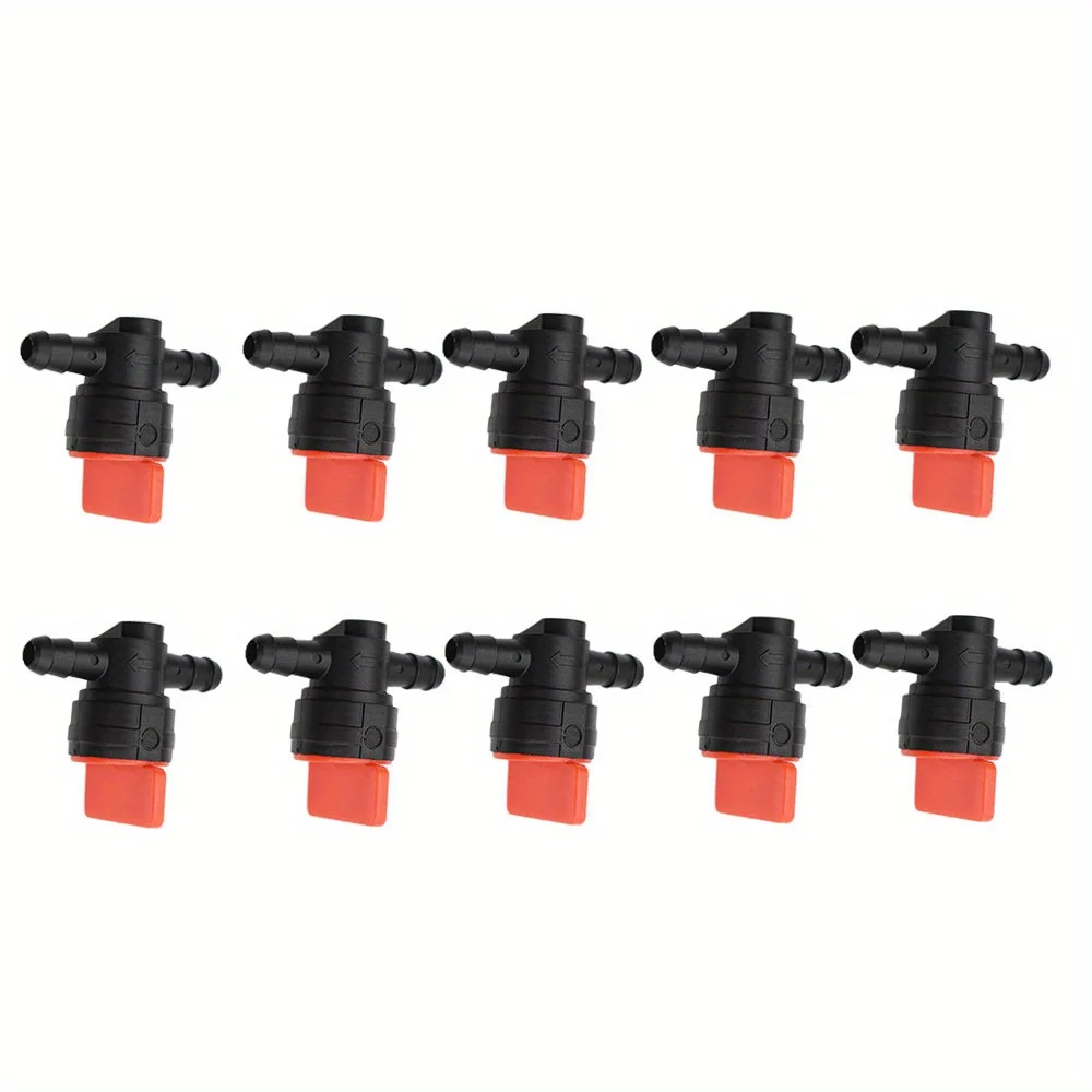 10 Pcs 1/ 4" Straight in-Line Fuel Shut-Off Cut-Off Valves Replacement for Toro 494768 493960 Lawn Mower