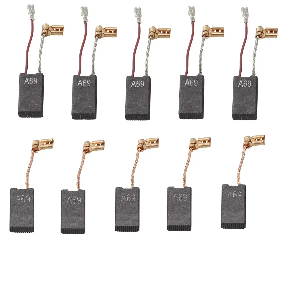 

10 шт. угольные щетки для Bosch 1617014135 GBH5-40DE GBH7-45DE 12,5x6,4x25,2 мм 11235EVS Электрический молоток Аксессуары для электроинструментов