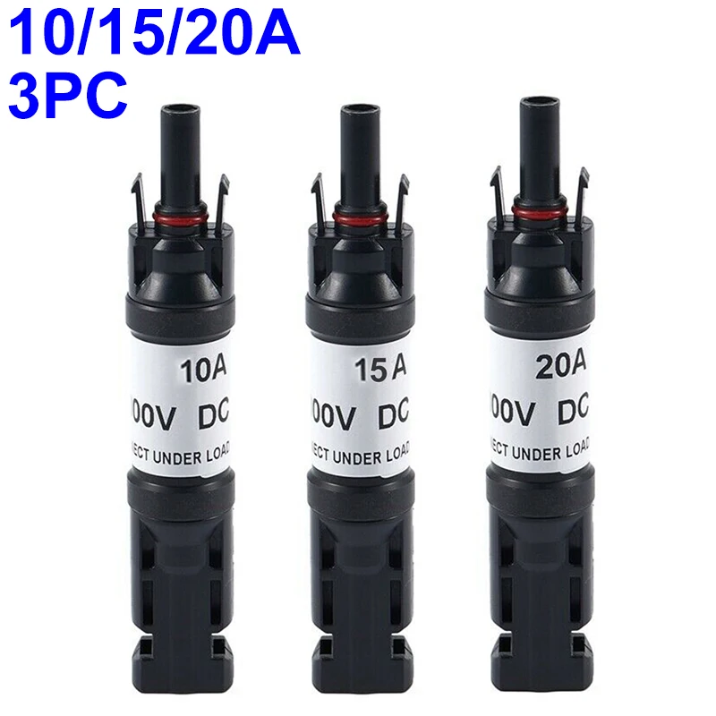 3pcs 10A 15A 20A Photovoltaic Connector Connection Blocking Diode To Connect Solar Panels In Parallel Solar Diode Connector