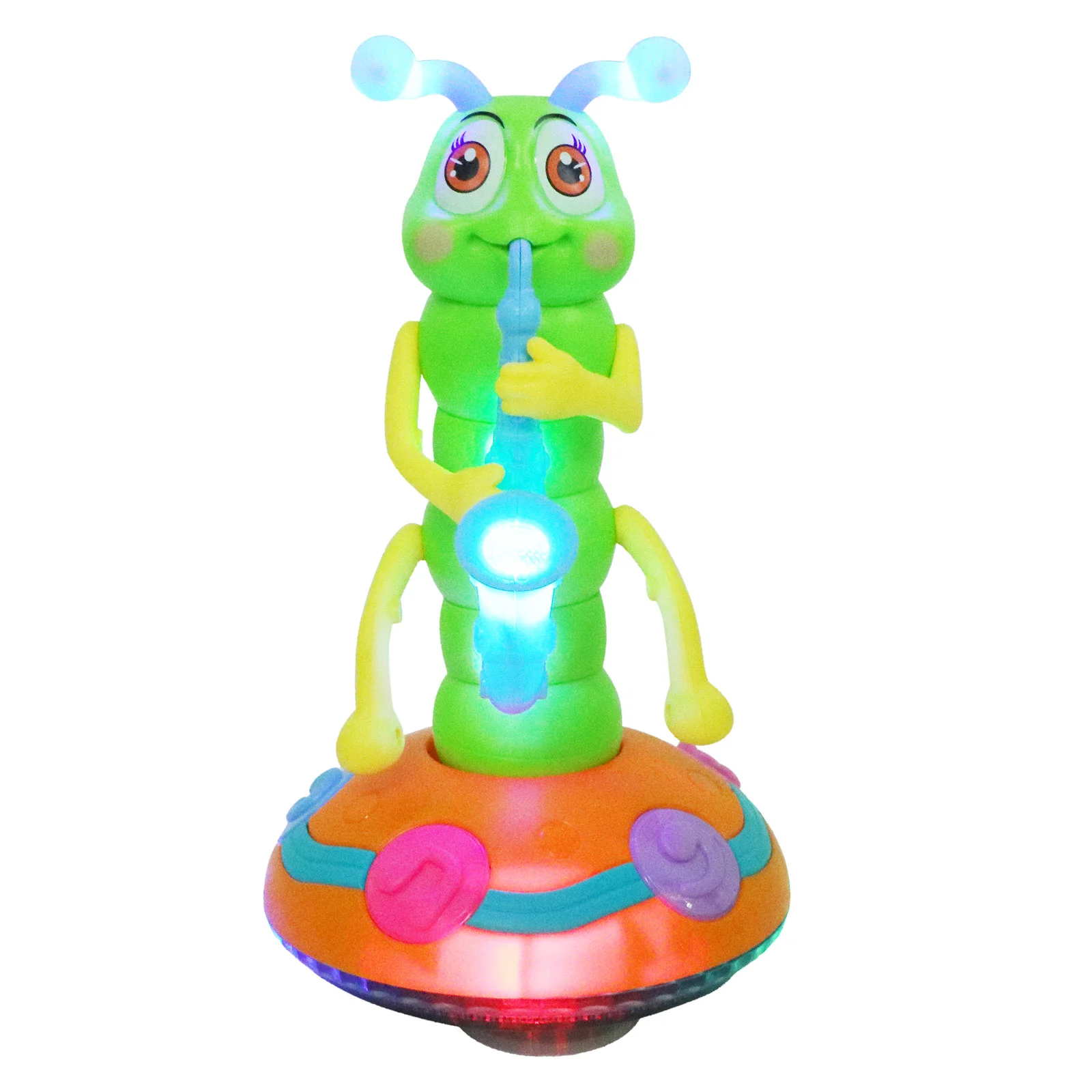 

Caterpillar Horn Light Toy Children' Playing Electric Music Cartoon Funny Dazzling