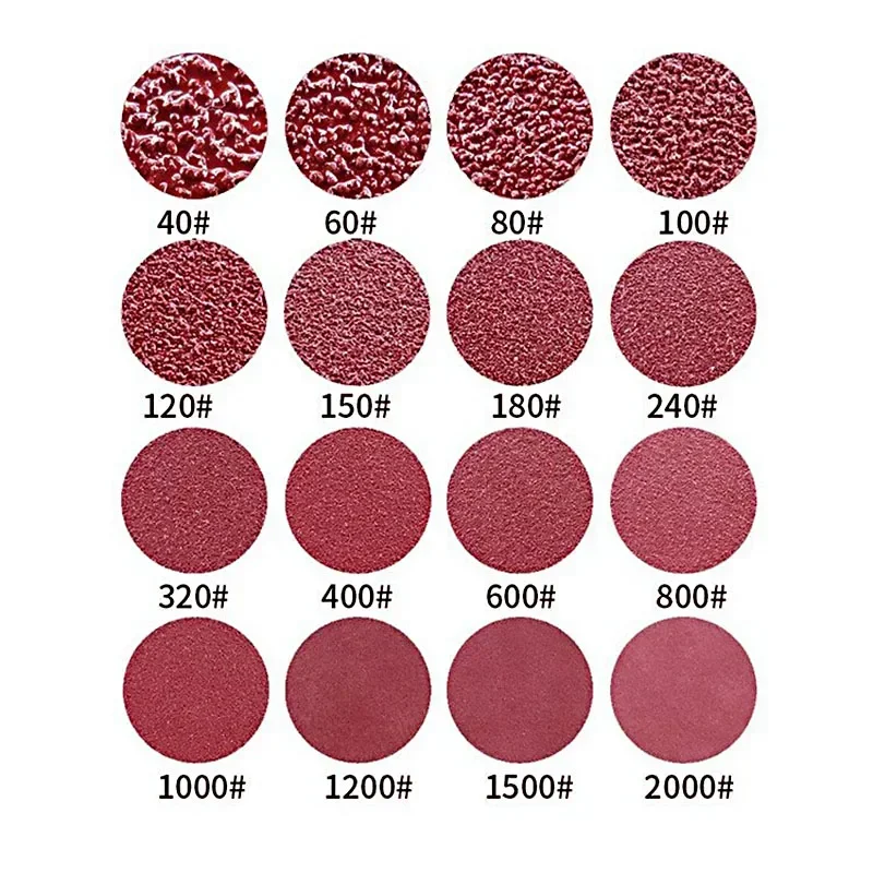 5 Zoll Schleifpapier-Set 125mm 60-80-100-120-150-240-400-600-2000 Körnung Metall Polieren Holzbearbeitung Schleifwerkzeuge Zubehör – Detail 10
