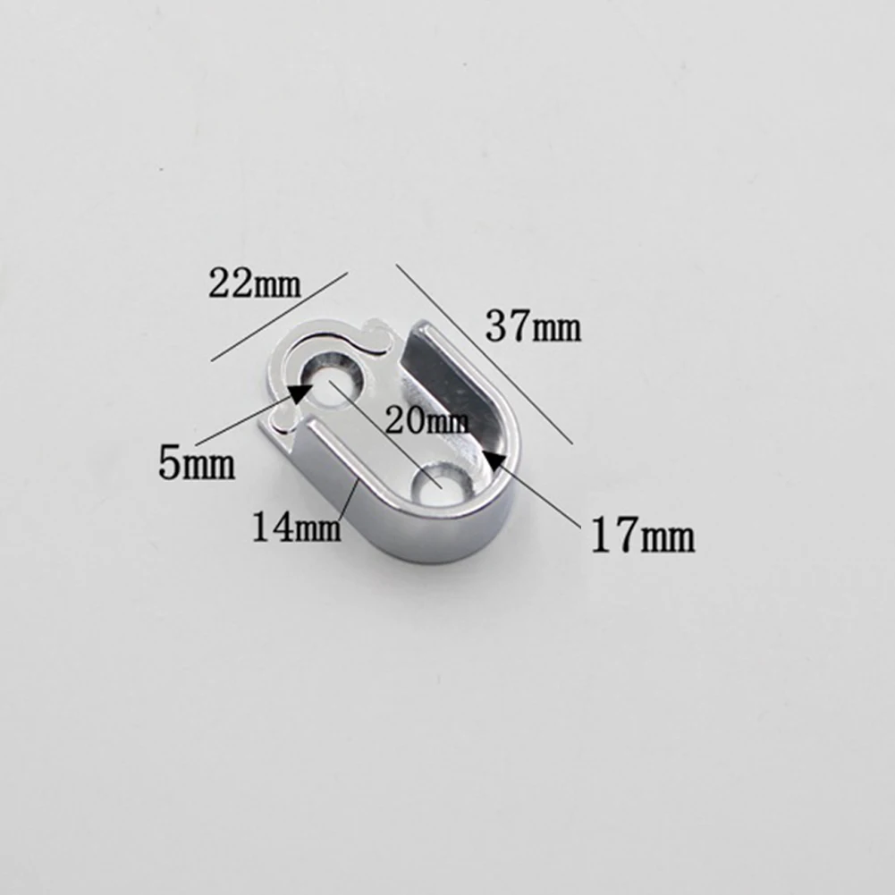 Useful Closet Rod Holder For Clothes 2 Shower Curtain Rod Bracket 16mm/19mm/22mm/25mm Material Made Of Zinc Alloy