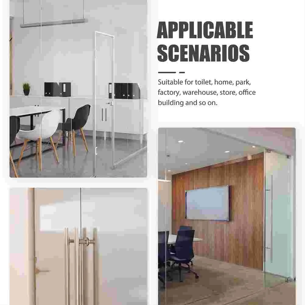 8 Pcs Applique Sliding Door Logo Sticker Office Stickers Push Pull Label Pvc Sign for