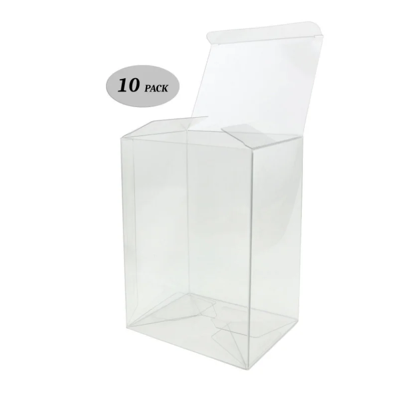 10 Pieces Clear Plastic Japanese Booster Box Display Case PVC Universe Cards Pack Sealed Sleeve Covers Storage Box Protector