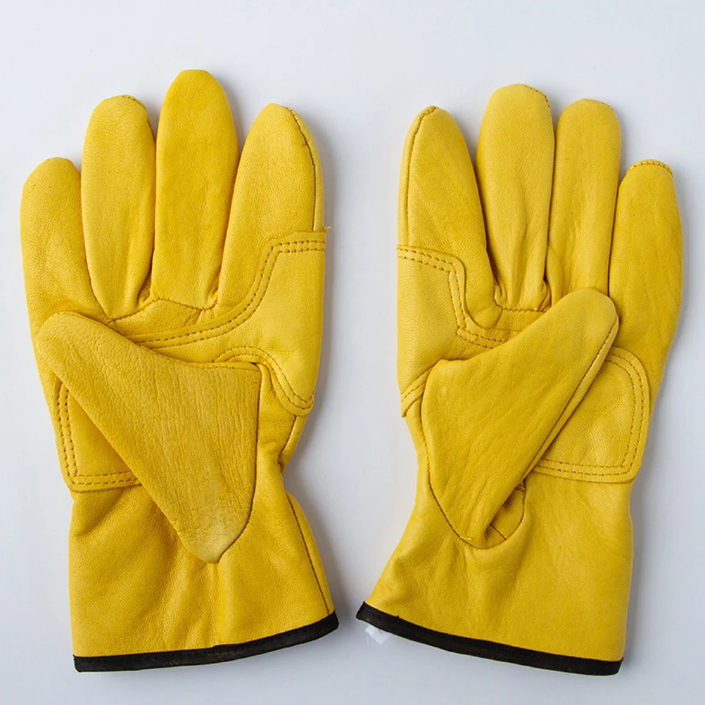 

1Pair Heat Insulated Work Gloves Mens Warm Non Slip Protective Gloves for Construction Mechanical Electrical Work