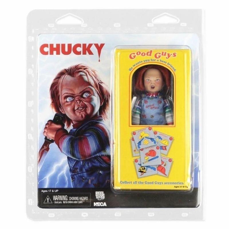 NECA Bride of Chucky Actionfigur Chucky Doll Childs Play Good Guys Ultimate He Wants You Be A Best Friend Sammlerspielzeug Geschenk