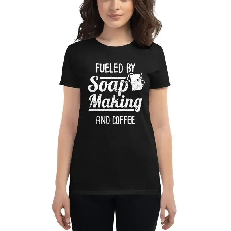 Women's Soap Making T Shirt Funny Soapmaking For Makers Coffee