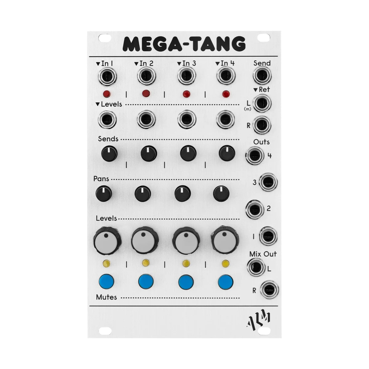 ALM Busy Circuits MEGA-TANG Quad Channel, Linear VCA Mixer Eurorack