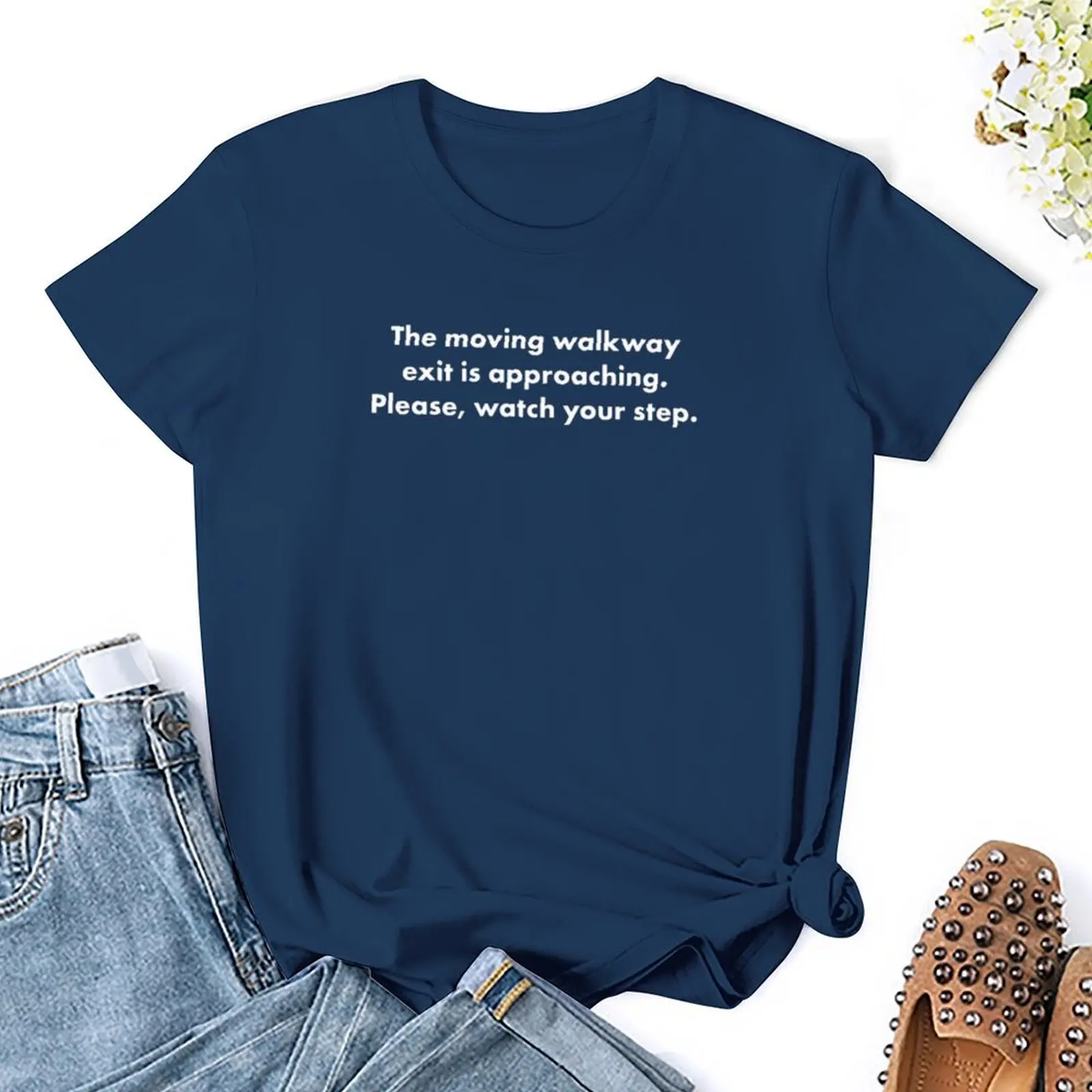 Please, Watch Your Step... T-shirt summer tops vintage clothes aesthetic clothes t shirts for Women loose fit