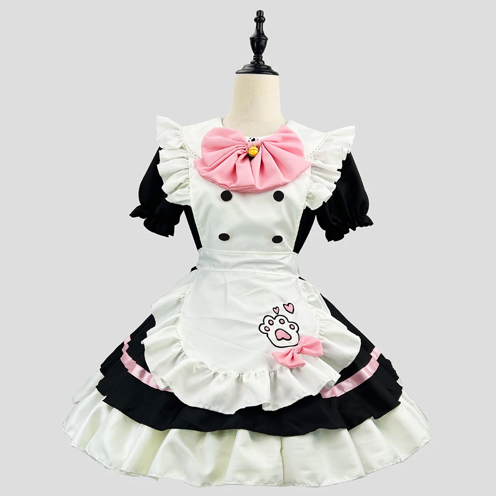 Nieuwe Hemelsblauw Leuke Lolita Meid Kostuums Meisjes Vrouwen Mooie Meid Cosplay Kostuum Animatie Show Japanse Meid Outfit Jurk Kleding