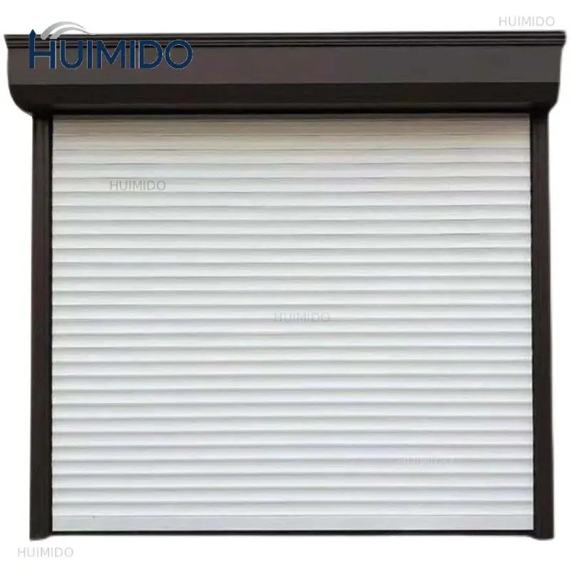 Customized Shanghai rolling gate muffler aluminum alloy rolling shutter door electric rolling shutter door European-style