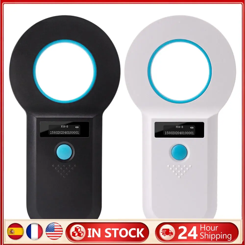 Handheld Tier RFID EMID Reader Wiederaufladbare EMID FDX-B (ISO11784/85) Pet Chip ID Scanner Pet Tag Scanner für Katze Hund Haustier Tier